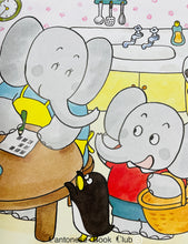 Load image into Gallery viewer, 【小樹苗版】小象帕歐繪本:一起洗衣服+一起去買菜 Baby Elephant Picture Book: Do laundry together + Grocery Shopping together